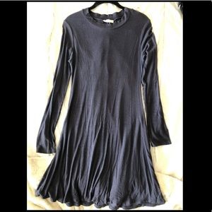 Lush Charcoal Purple Long Sleeve Dress